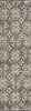Piper Looms Chantille Floral ACN930 Brown Machine Washable Area Rug Runner Main Image