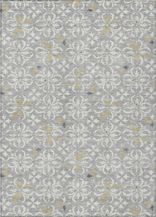 Piper Looms Chantille Floral ACN930 Gray Machine Washable Area Rug main image