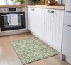 Piper Looms Chantille Floral ACN930 Green Machine Washable Area Rug Scatter Lifestyle Image Feature