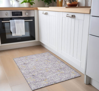 Piper Looms Chantille Floral ACN930 Lavender Machine Washable Area Rug Scatter Lifestyle Image Feature