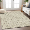 Piper Looms Chantille Geometric ACN931 Beige Machine Washable Area Rug Lifestyle Image Feature