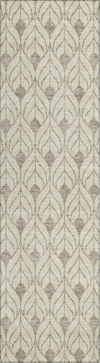 Piper Looms Chantille Geometric ACN931 Beige Machine Washable Area Rug Runner Main Image