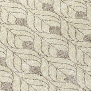 Piper Looms Chantille Geometric ACN931 Beige Machine Washable Area Rug Swatch Image