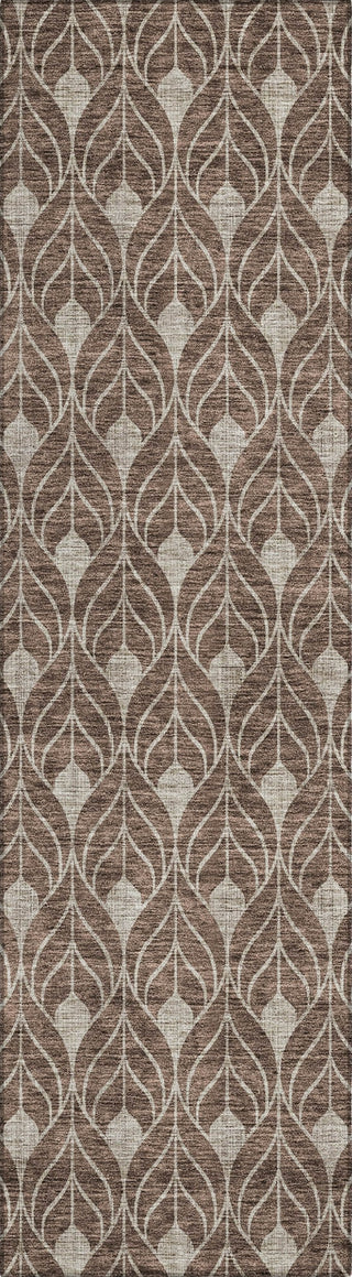 Piper Looms Chantille Geometric ACN931 Brown Machine Washable Area Rug Runner Main Image