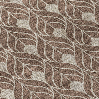 Piper Looms Chantille Geometric ACN931 Brown Machine Washable Area Rug Swatch Image