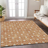 Piper Looms Chantille Geometric ACN931 Copper Machine Washable Area Rug Lifestyle Image Feature