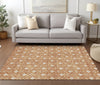 Piper Looms Chantille Geometric ACN931 Copper Machine Washable Area Rug Lifestyle Image Feature