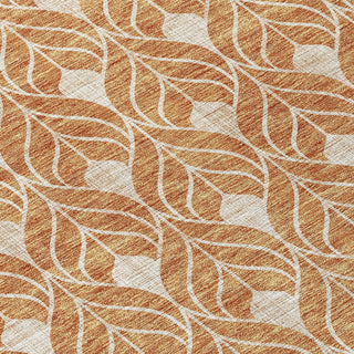 Piper Looms Chantille Geometric ACN931 Copper Machine Washable Area Rug Swatch Image