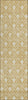Piper Looms Chantille Geometric ACN931 Gold Machine Washable Area Rug Runner Main Image