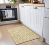 Piper Looms Chantille Geometric ACN931 Gold Machine Washable Area Rug Scatter Lifestyle Image Feature