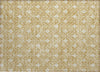 Piper Looms Chantille Geometric ACN931 Gold Machine Washable Area Rug Scatter Main Image