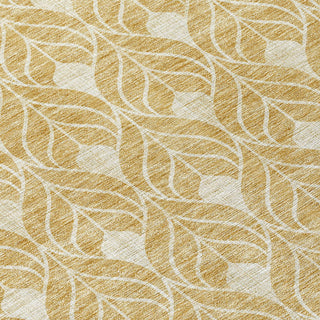Piper Looms Chantille Geometric ACN931 Gold Machine Washable Area Rug Swatch Image