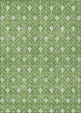Piper Looms Chantille Geometric ACN931 Green Machine Washable Area Rug main image