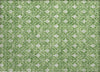 Piper Looms Chantille Geometric ACN931 Green Machine Washable Area Rug Scatter Main Image