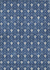 Piper Looms Chantille Geometric ACN931 Navy Machine Washable Area Rug main image