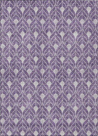 Piper Looms Chantille Geometric ACN931 Purple Machine Washable Area Rug main image