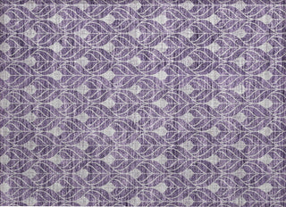 Piper Looms Chantille Geometric ACN931 Purple Machine Washable Area Rug Scatter Main Image
