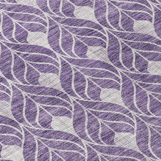 Piper Looms Chantille Geometric ACN931 Purple Machine Washable Area Rug Swatch Image