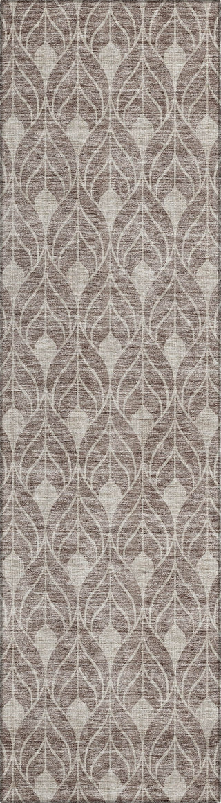 Piper Looms Chantille Geometric ACN931 Taupe Machine Washable Area Rug Runner Main Image