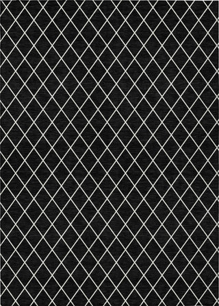 Piper Looms Chantille Diamonds ACN932 Black Machine Washable Area Rug main image