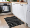 Piper Looms Chantille Diamonds ACN932 Black Machine Washable Area Rug Scatter Lifestyle Image Feature