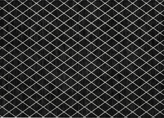 Piper Looms Chantille Diamonds ACN932 Black Machine Washable Area Rug Scatter Main Image