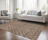 Piper Looms Chantille Diamonds ACN932 Brown Machine Washable Area Rug Lifestyle Image Feature