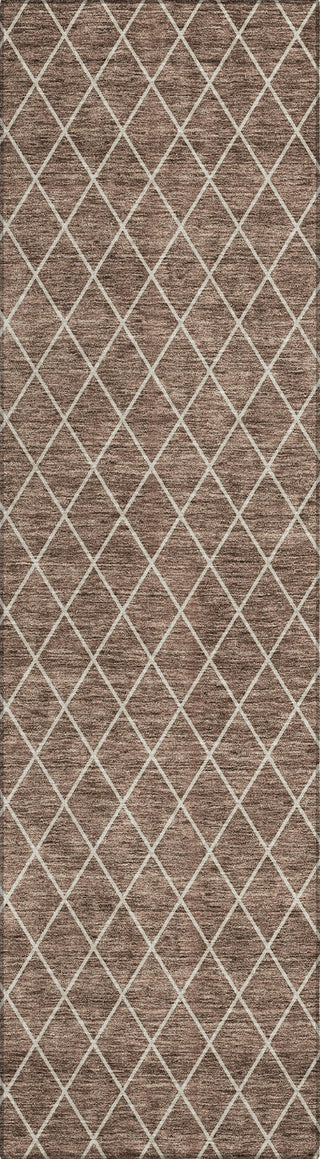 Piper Looms Chantille Diamonds ACN932 Brown Machine Washable Area Rug Runner Main Image