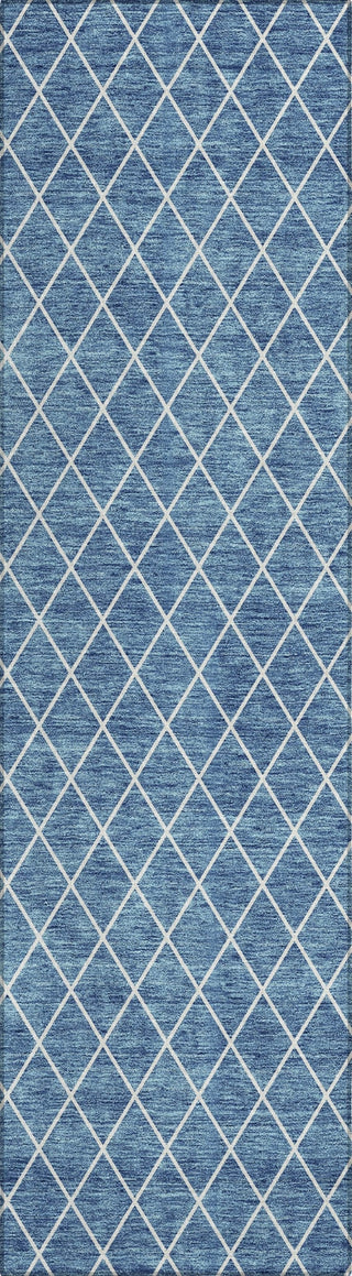 Piper Looms Chantille Diamonds ACN932 Denim Machine Washable Area Rug Runner Main Image