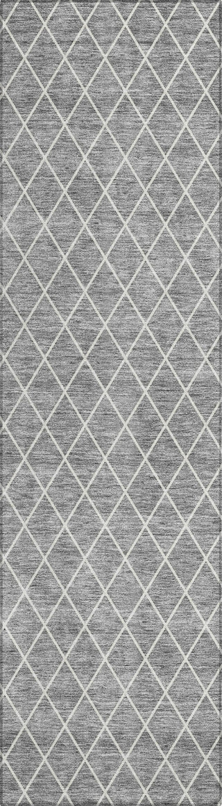 Piper Looms Chantille Diamonds ACN932 Gray Machine Washable Area Rug Runner Main Image