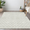 Piper Looms Chantille Diamonds ACN932 Ivory Machine Washable Area Rug Lifestyle Image Feature