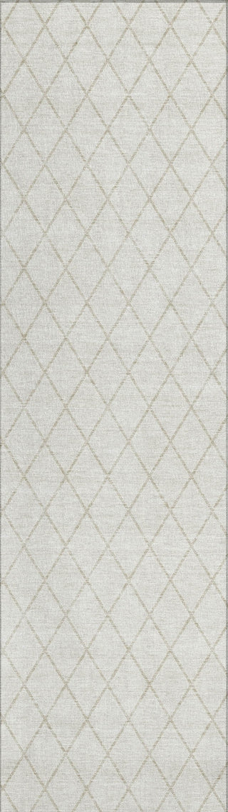Piper Looms Chantille Diamonds ACN932 Ivory Machine Washable Area Rug Runner Main Image