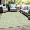 Piper Looms Chantille Diamonds ACN932 Mint Machine Washable Area Rug Outdoor Lifestyle Image Feature