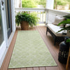 Piper Looms Chantille Diamonds ACN932 Mint Machine Washable Area Rug Runner Outdoor Lifestyle Image Feature