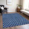Piper Looms Chantille Diamonds ACN932 Navy Machine Washable Area Rug Lifestyle Image Feature