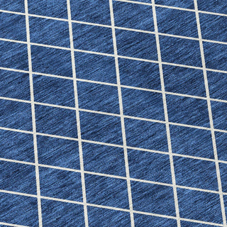 Piper Looms Chantille Diamonds ACN932 Navy Machine Washable Area Rug Swatch Image