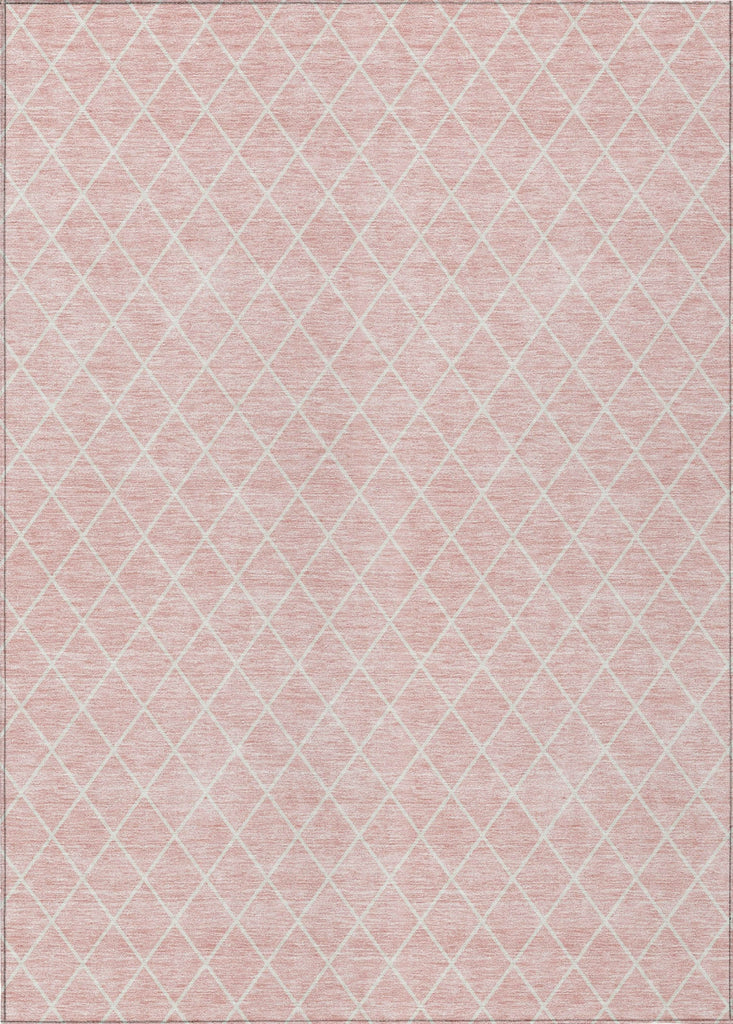 Piper Looms Chantille Diamonds ACN932 Pink Machine Washable Area Rug main image