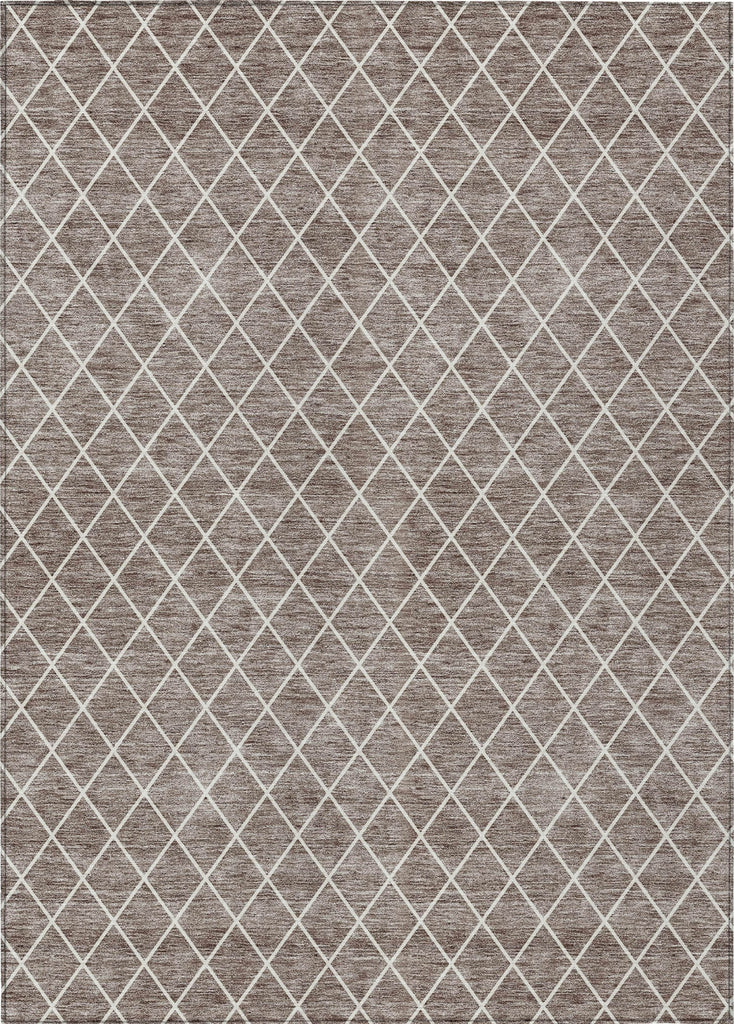 Piper Looms Chantille Diamonds ACN932 Taupe Machine Washable Area Rug main image