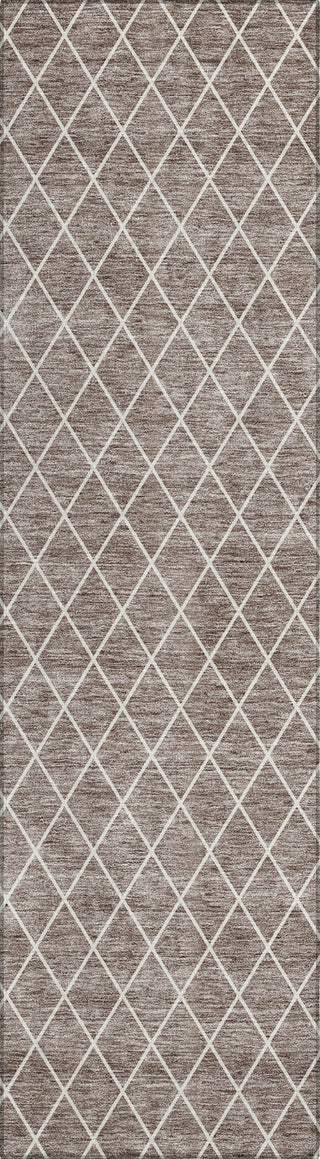 Piper Looms Chantille Diamonds ACN932 Taupe Machine Washable Area Rug Runner Main Image