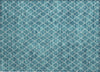Piper Looms Chantille Diamonds ACN932 Teal Machine Washable Area Rug Scatter Main Image