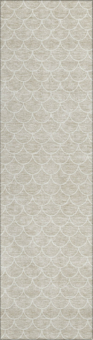 Piper Looms Chantille Geometric ACN933 Beige Machine Washable Area Rug Runner Main Image