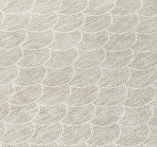 Piper Looms Chantille Geometric ACN933 Beige Machine Washable Area Rug Swatch Image