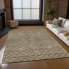 Piper Looms Chantille Geometric ACN933 Brown Machine Washable Area Rug Lifestyle Image Feature