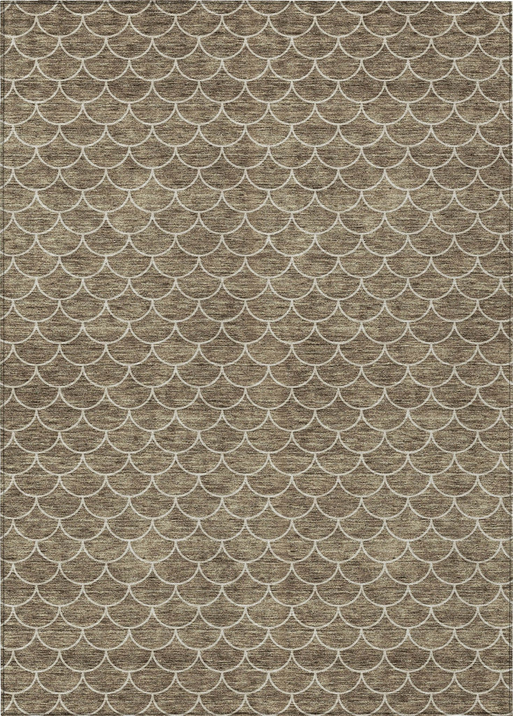Piper Looms Chantille Geometric ACN933 Brown Machine Washable Area Rug main image