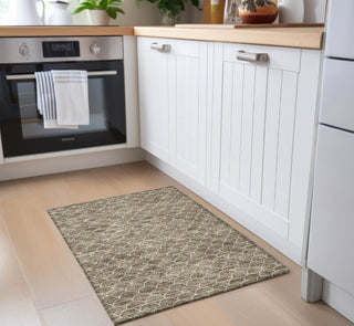 Piper Looms Chantille Geometric ACN933 Brown Machine Washable Area Rug Scatter Lifestyle Image Feature
