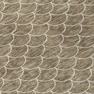 Piper Looms Chantille Geometric ACN933 Brown Machine Washable Area Rug Swatch Image