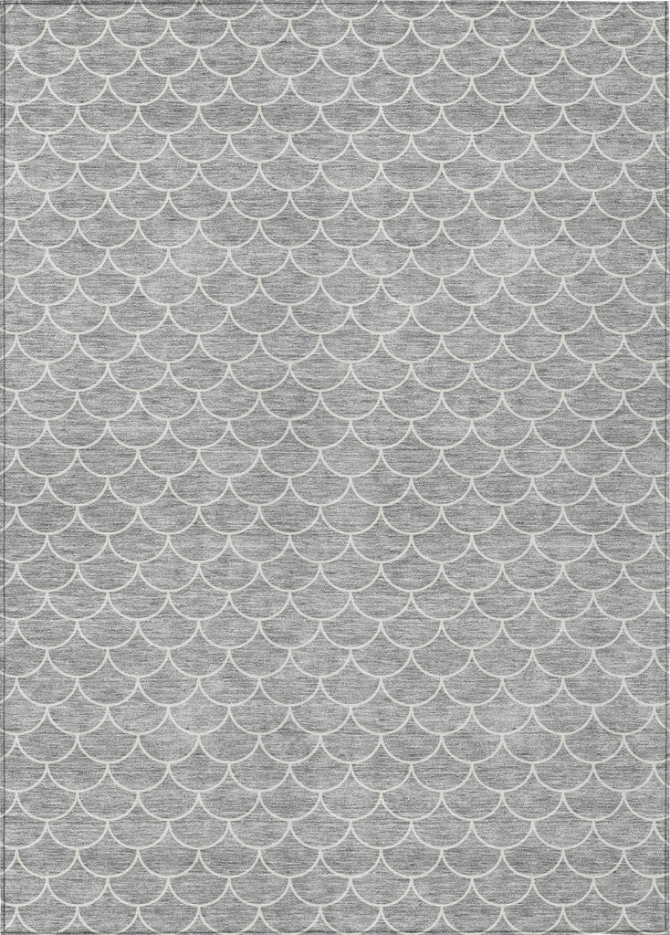 Piper Looms Chantille Geometric ACN933 Gray Machine Washable Area Rug main image