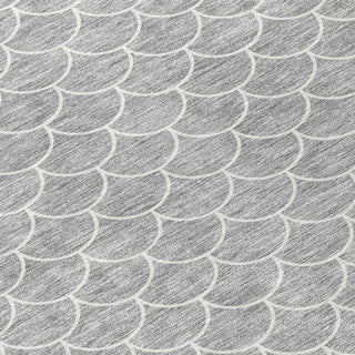 Piper Looms Chantille Geometric ACN933 Gray Machine Washable Area Rug Swatch Image