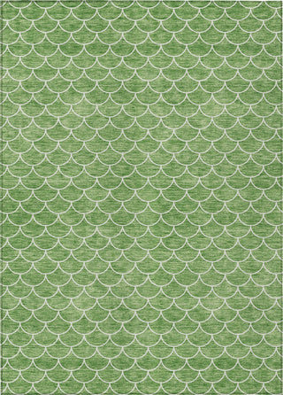Piper Looms Chantille Geometric ACN933 Green Machine Washable Area Rug main image