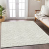 Piper Looms Chantille Geometric ACN933 Ivory Machine Washable Area Rug Lifestyle Image Feature
